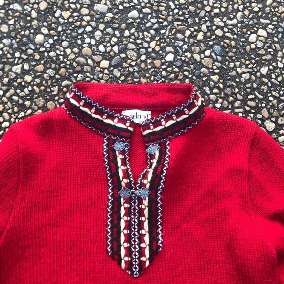 Vintage boho hipster Nordic Sweater S 1970s - Picture 2 of 5
